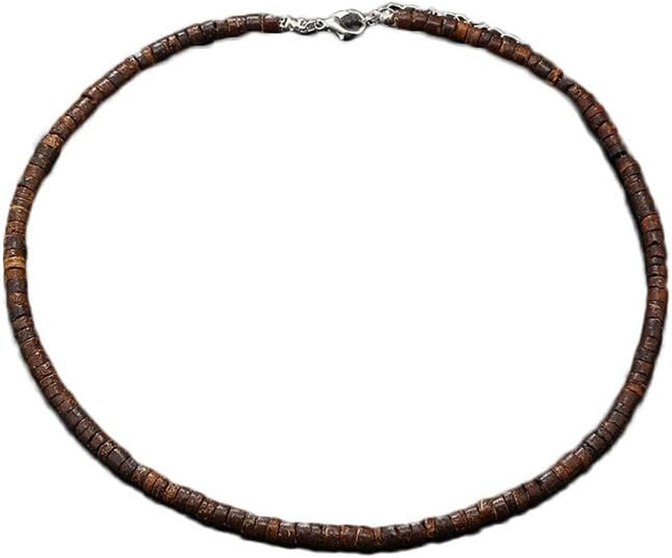 Puka Shell Beaded Necklace Men Summer Surfer Seed Necklace Seashell Beads Necklace for Women Beach Necklace for Men Beach Jewelry
