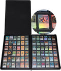 36‑Pocket Ringless Trading Card Binder – Holds 2304 Cards, Side‑Loading Black Pages, Zipper Collection Album for TCG & Sports Cards