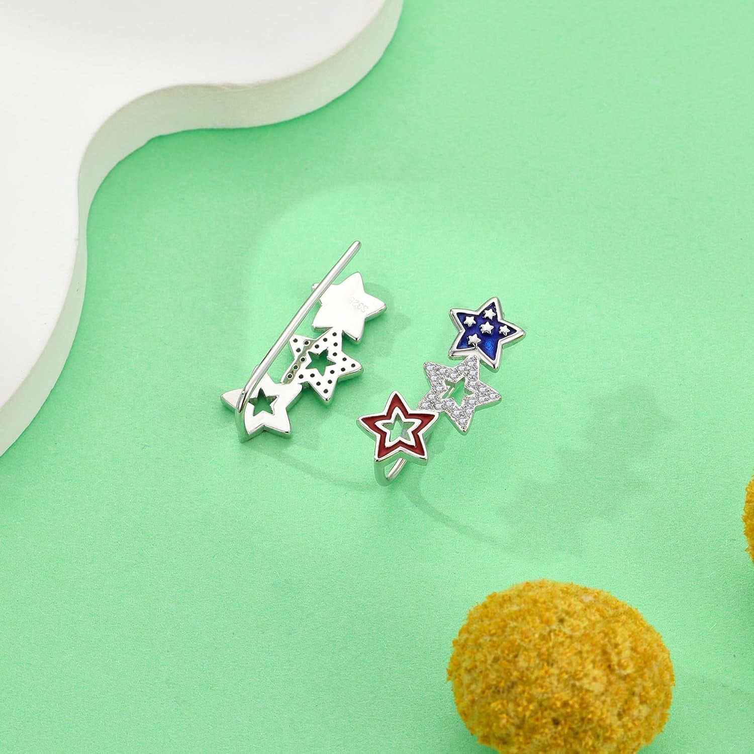 Ear Climbers Earrings for Women Sterling Silver Vintage Ear Crawler Earrings Jewelry Gifts for Women