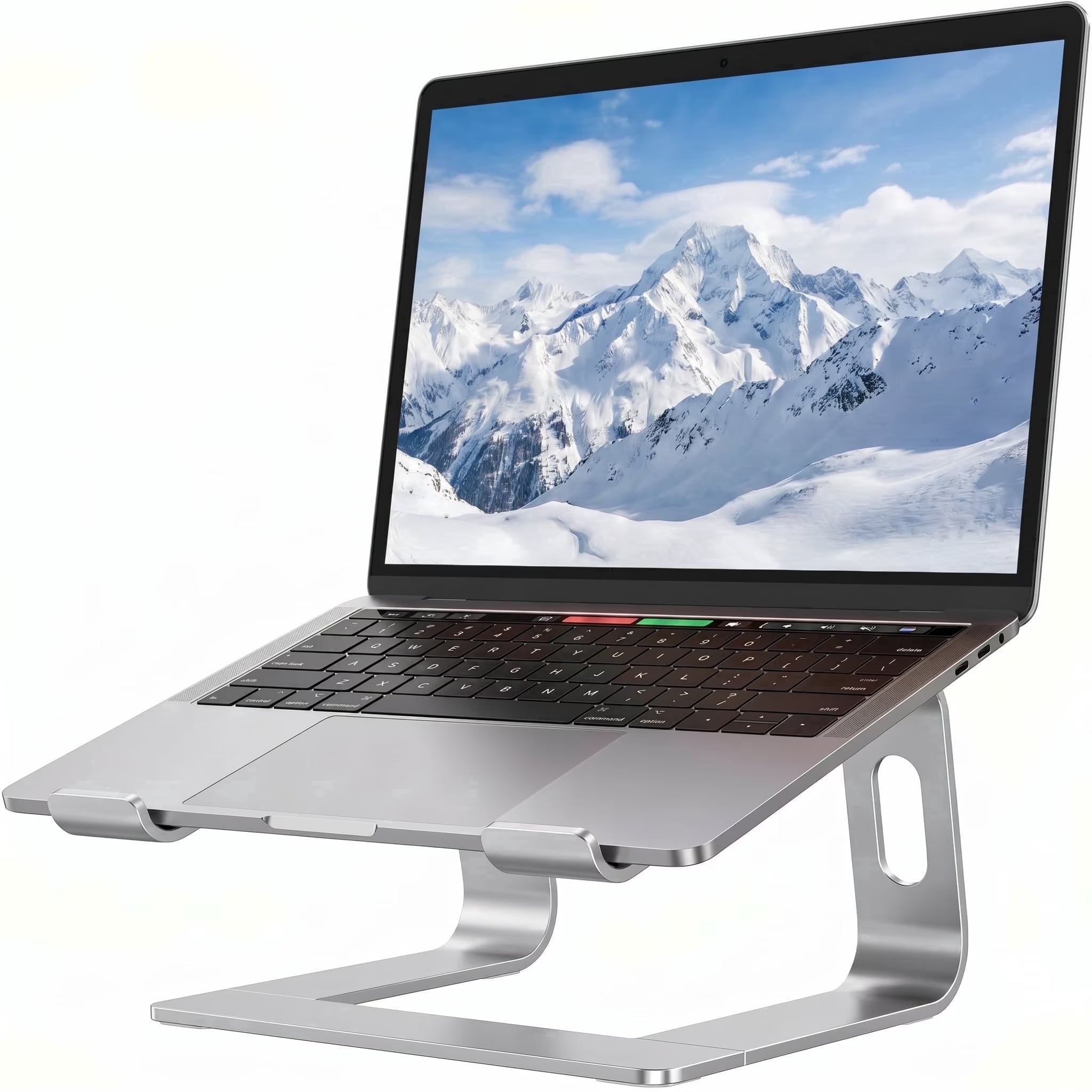 Laptop Stand for Desk: Ergonomic Computer Riser Compatible with Macbook Air, Pro, Dell, HP and All 10-16" Laptops, Metal Holder Office Desk Accessories
