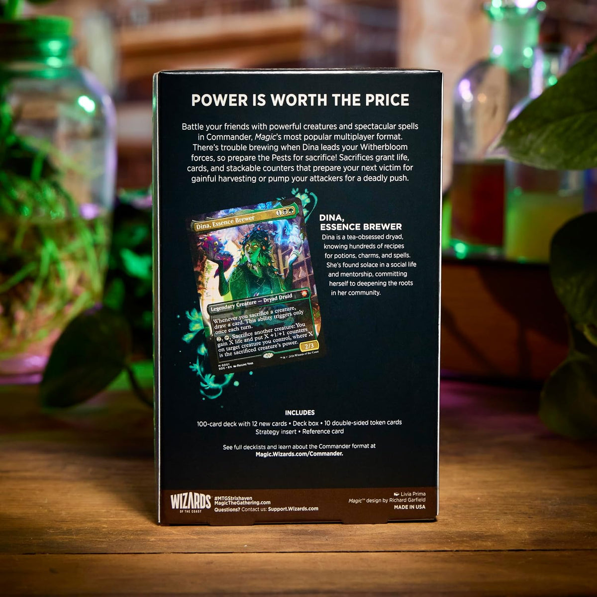 Magic: the Gathering Secrets of Strixhaven Commander Deck - Witherbloom Pestilence (100-Card Deck, Deck Box + Accessories)