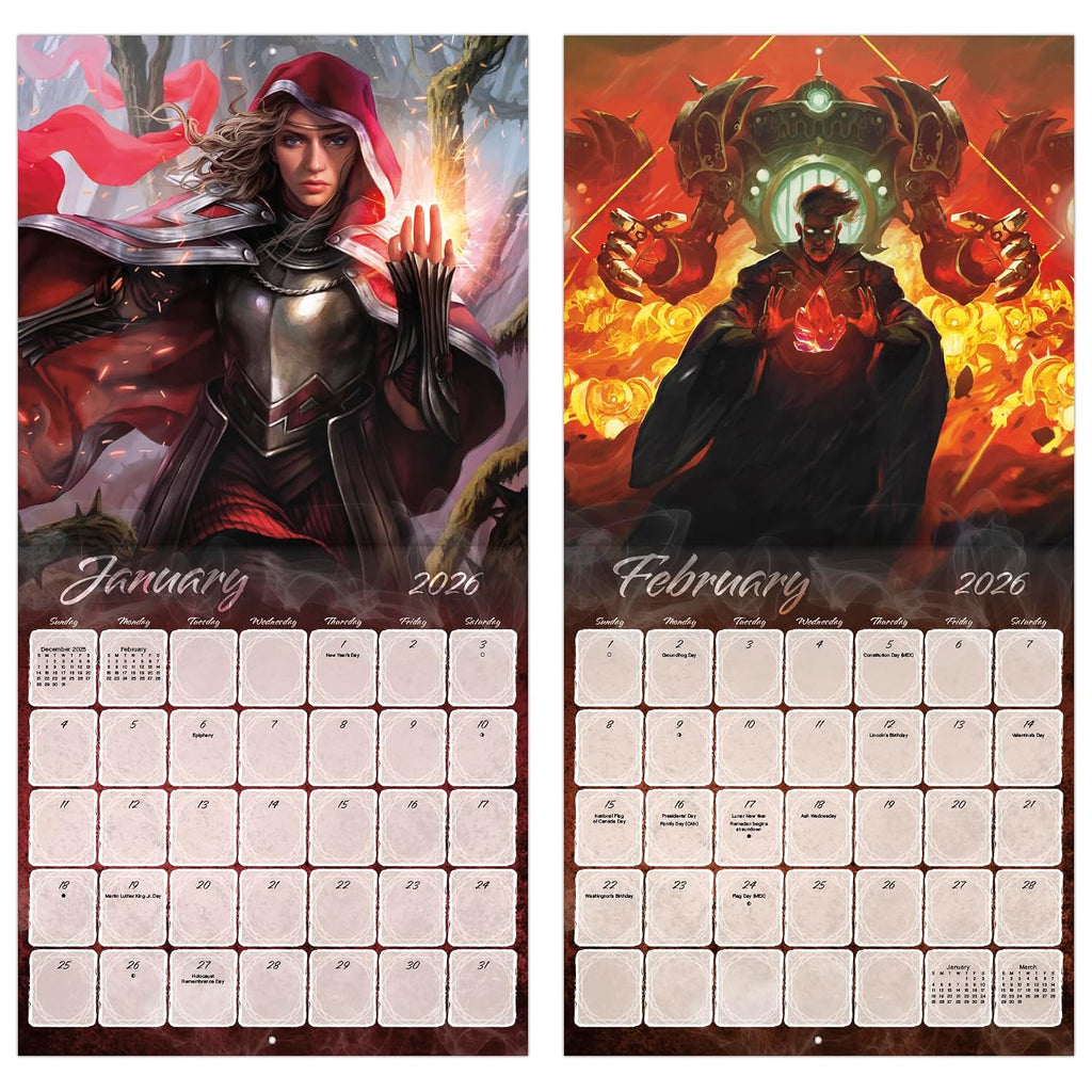 2026 Magic the Gathering Wall Calendar