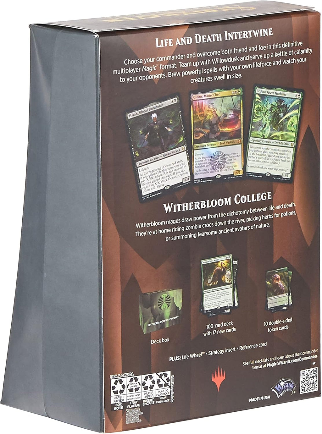 Magic: the Gathering Strixhaven Commander Deck – Witherbloom Witchcraft (Black-Green)