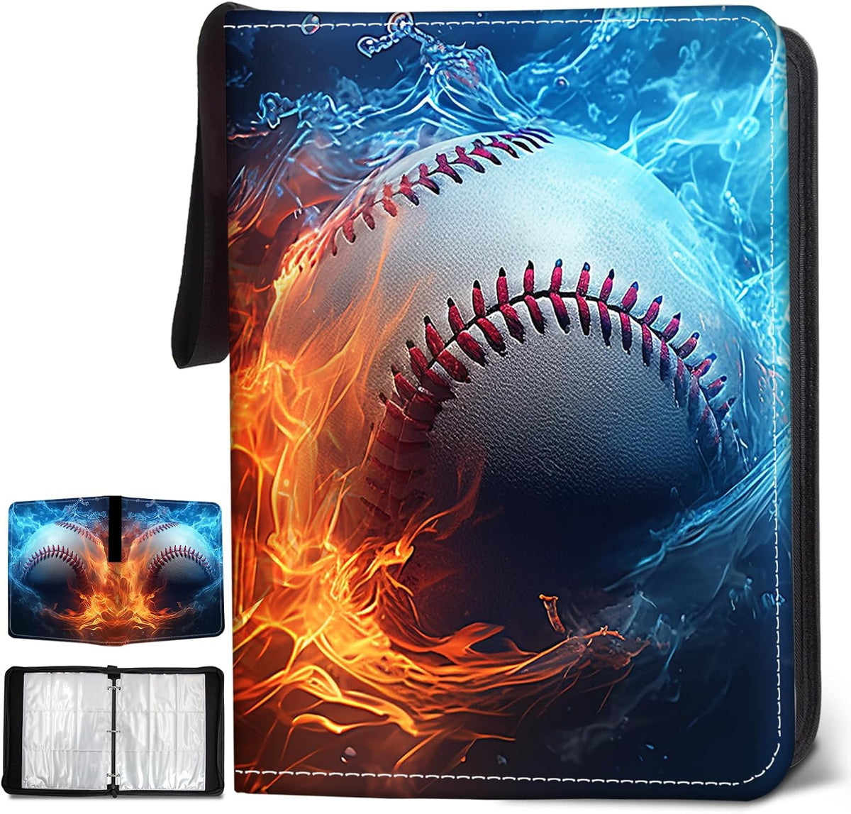 Dragon Card Binder Waterproof PU Leather Zipper Binder Album