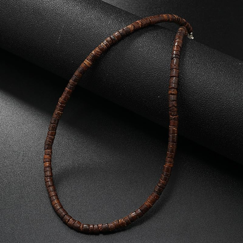 Puka Shell Beaded Necklace Men Summer Surfer Seed Necklace Seashell Beads Necklace for Women Beach Necklace for Men Beach Jewelry