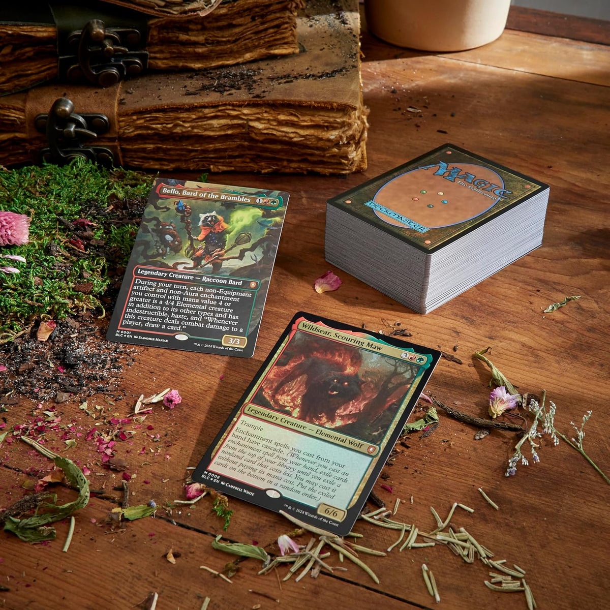 Bloomburrow Commander Deck - Animated Army (100-Card Deck, 2-Card Collector Booster Sample Pack + Accessories)