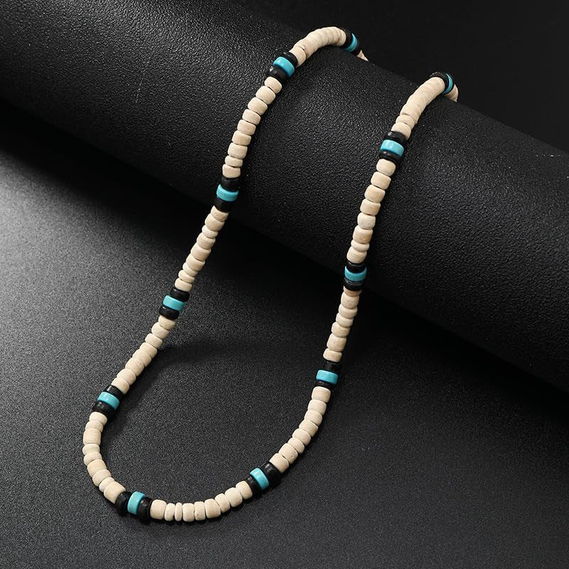Puka Shell Beaded Necklace Men Summer Surfer Seed Necklace Seashell Beads Necklace for Women Beach Necklace for Men Beach Jewelry