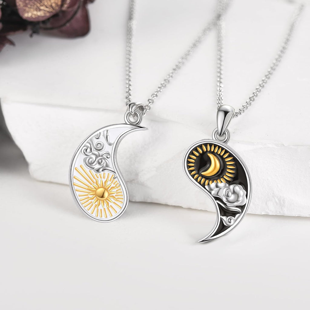 Star of David/Celtic Cross/Matching Couples/Music Note/Horseshoe Pendant Necklace S925 Sterling Silver Jewelry Gifts for Women Girls