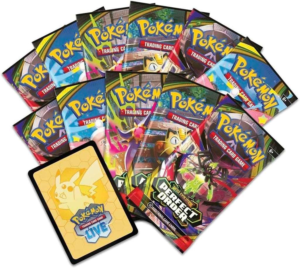 Pokemon TCG: Mega Evolution-Perfect Order Pokemon Center Elite Trainer Box | PO PKC ETB | Exclusive Tyrunt Promo | 11 Booster Packs