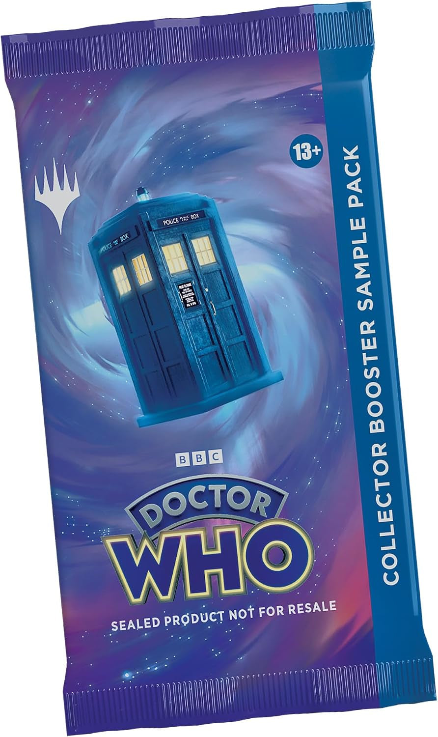 Magic the Gathering Doctor Who Commander Deck – Blast from the past (100-Card Deck, 2-Card Collector Booster Sample Pack + Accessories)