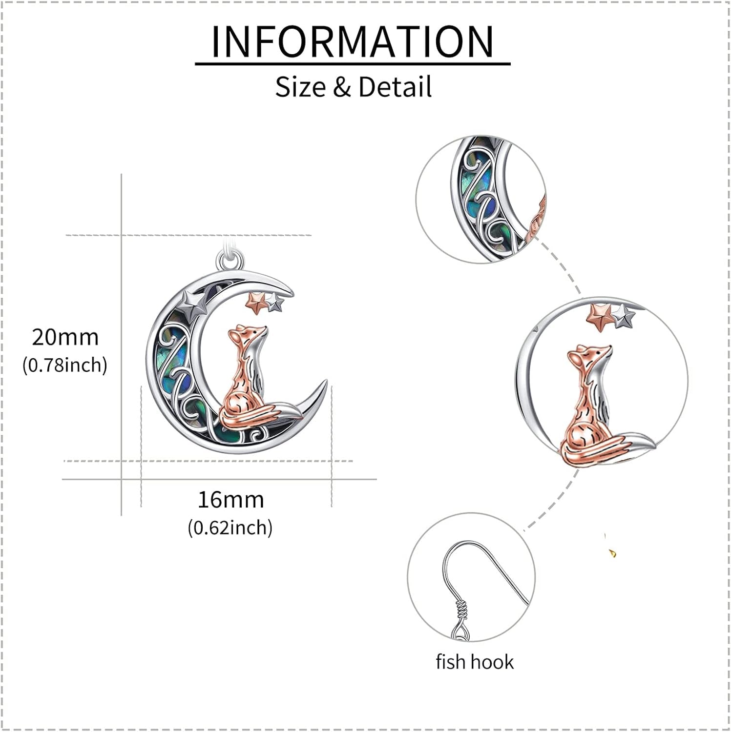 925 Sterling Silver Earrings for Women Dangle Drop Earrings Jewelry Gifts