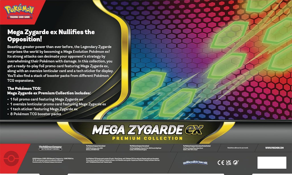 Pokemon TCG: Mega Zygarde Ex Premium Collection with 8 Booster Packs | 8 Booster Packs