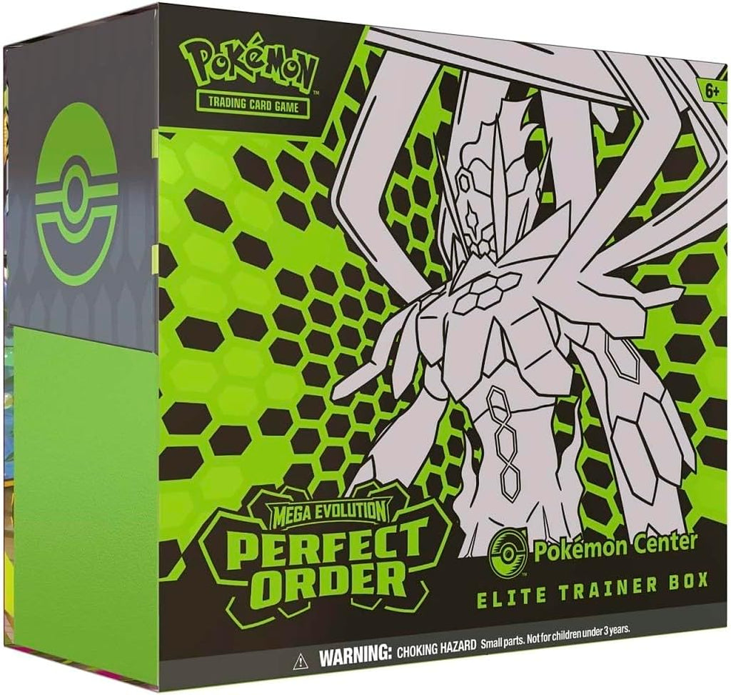 Pokemon TCG: Mega Evolution-Perfect Order Pokemon Center Elite Trainer Box | PO PKC ETB | Exclusive Tyrunt Promo | 11 Booster Packs