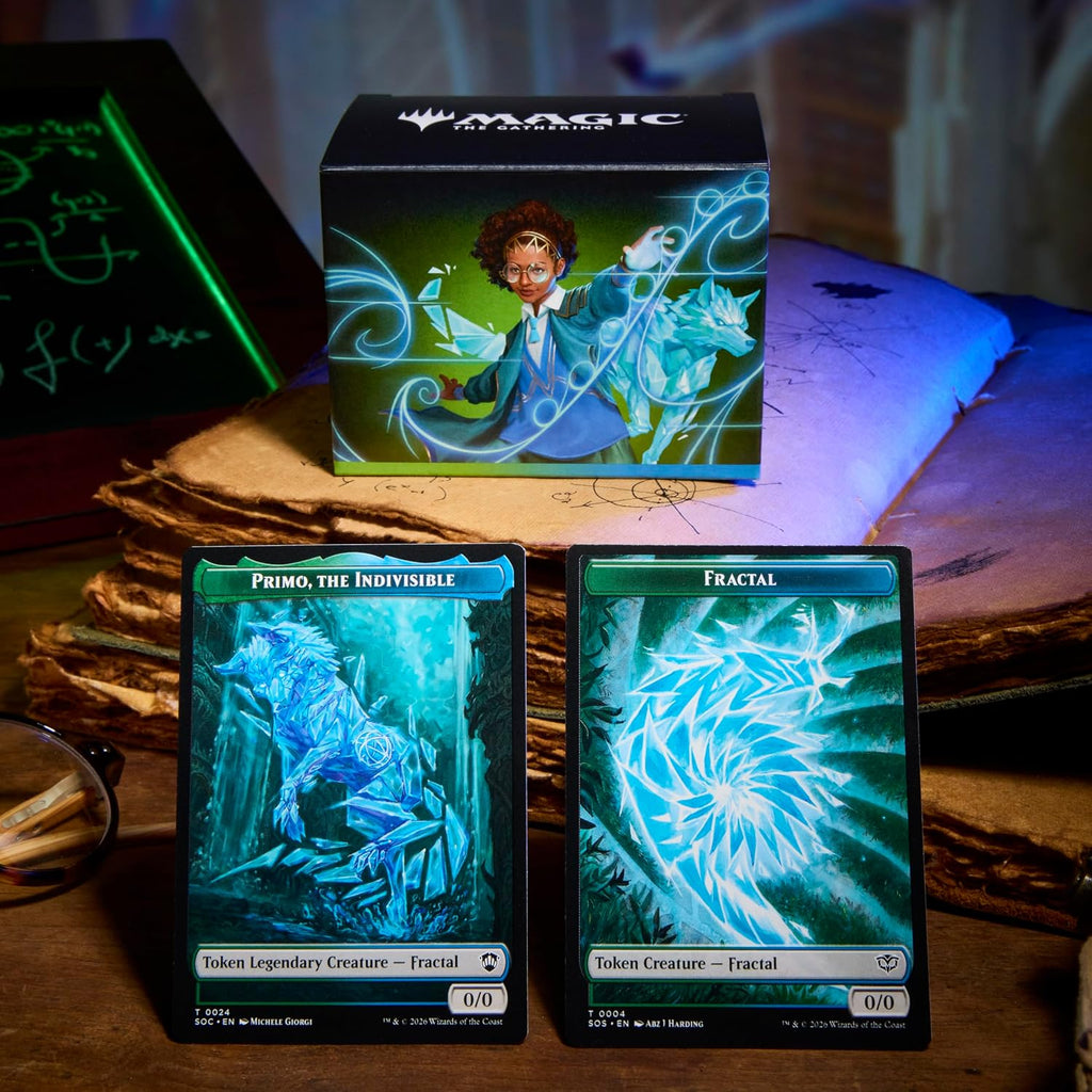 Magic: the Gathering Secrets of Strixhaven Commander Deck - Quandrix Unlimited (100-Card Deck, Deck Box + Accessories)