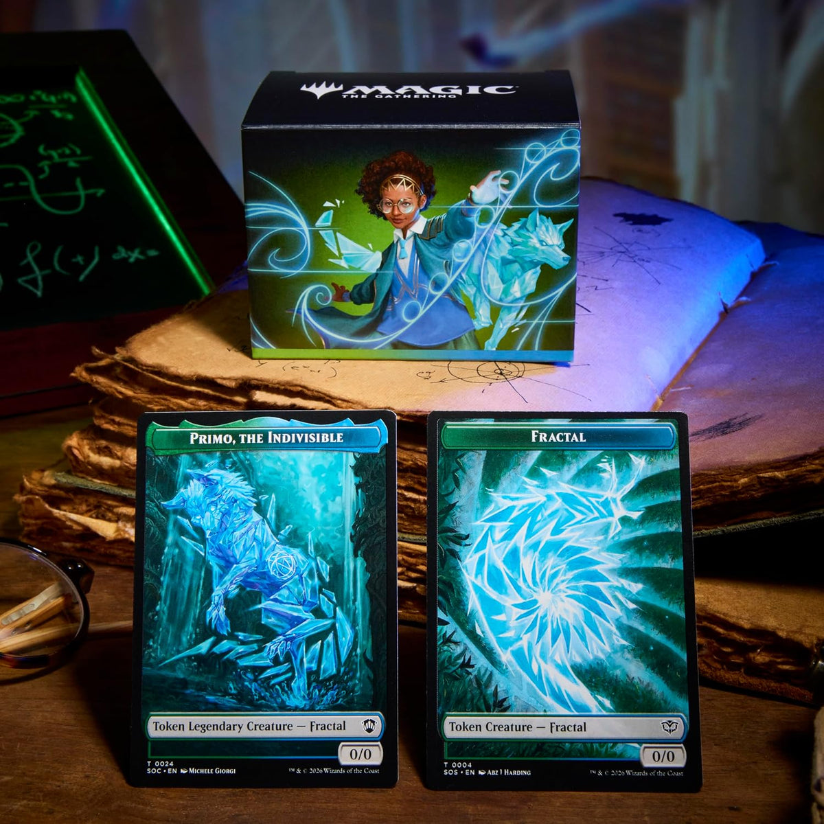 Magic: the Gathering Secrets of Strixhaven Commander Deck - Quandrix Unlimited (100-Card Deck, Deck Box + Accessories)
