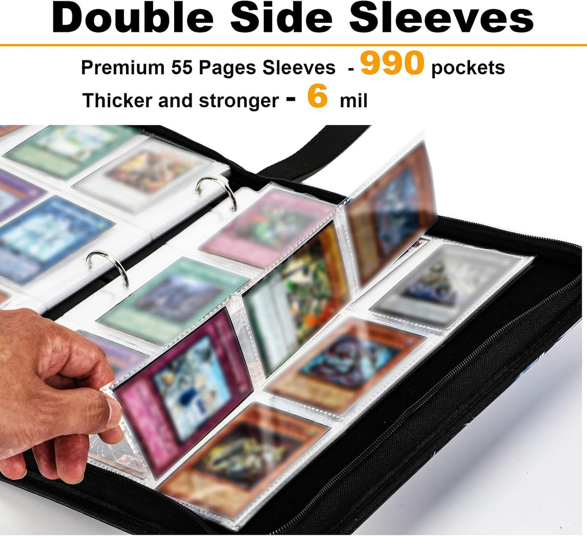 990 Large Capacity Card Binder for Y-G-O,TCG Trading Cards