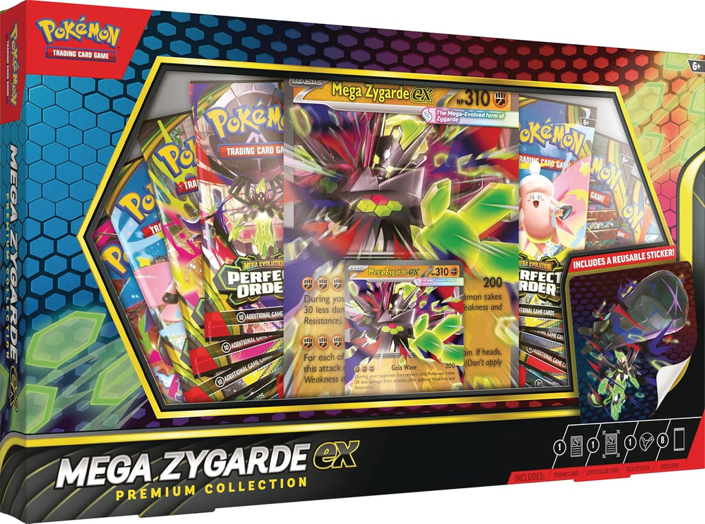 Pokemon TCG: Mega Zygarde Ex Premium Collection with 8 Booster Packs | 8 Booster Packs