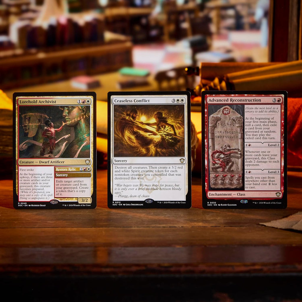 Magic: the Gathering Secrets of Strixhaven Commander Deck - Lorehold Spirit (100-Card Deck, Deck Box + Accessories)
