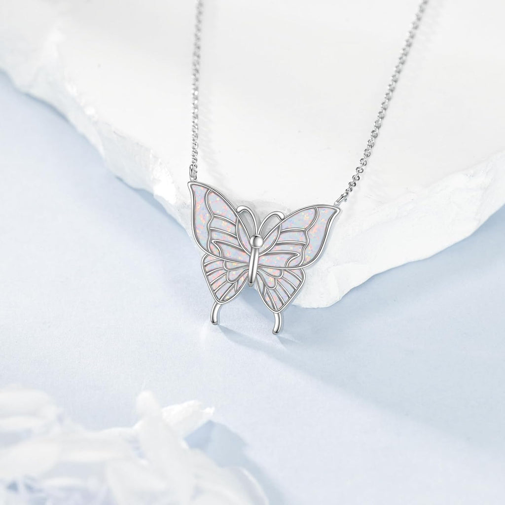 Phoenix/Yorkie/Dragonfly/Penguin/Corgi/Dog/Butterfly/Highland Cow/Duck/Capybara/Starfish/Panda/Raccoon/Bee/Black Cat/Elephant/Pig/Raven/Chicken Sterling Silver Necklace Animals Jewelry Gifts for Women