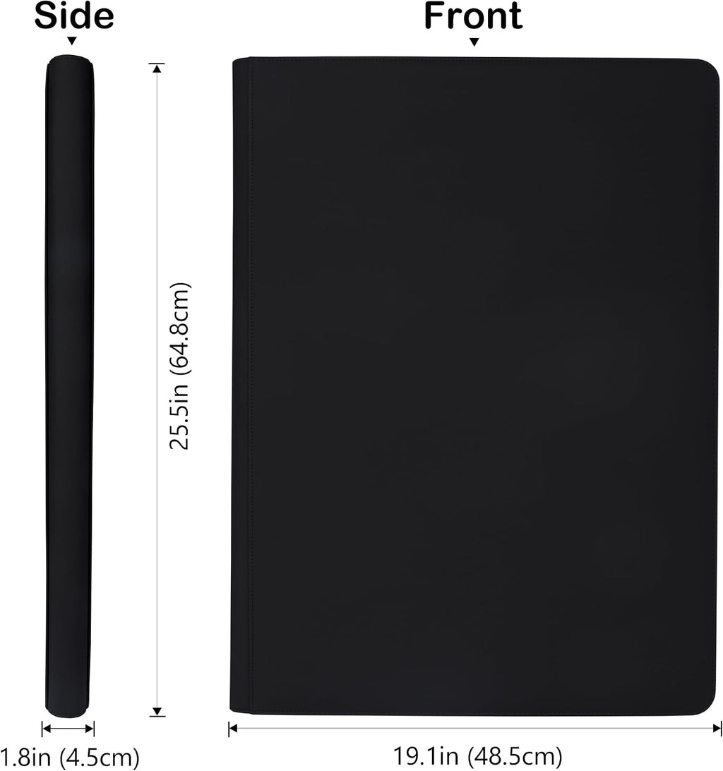 36‑Pocket Ringless Trading Card Binder – Holds 2304 Cards, Side‑Loading Black Pages, Zipper Collection Album for TCG & Sports Cards