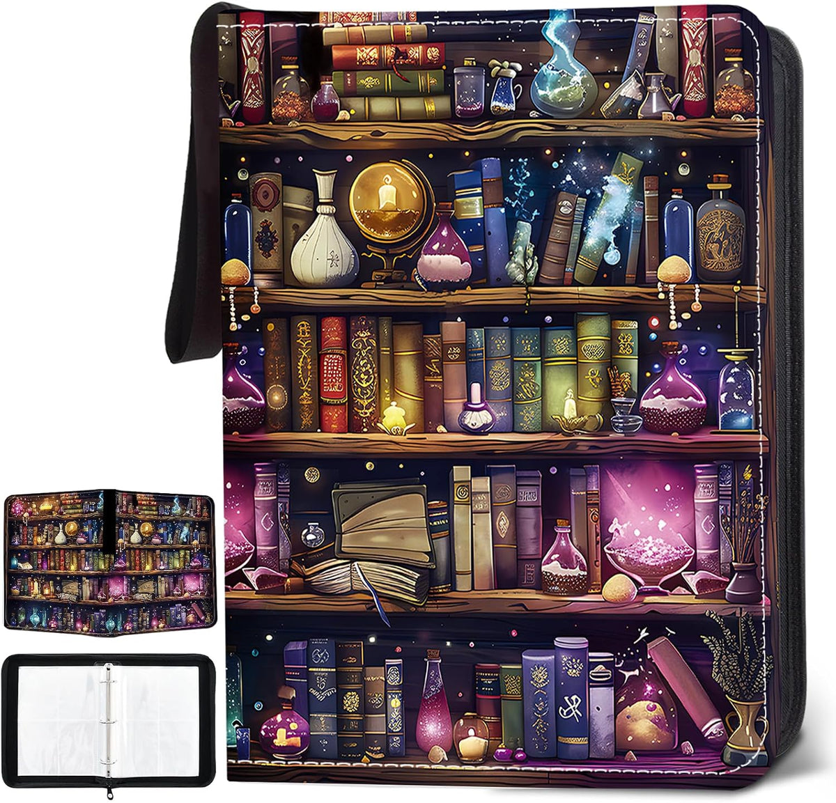Dragon Card Binder Waterproof PU Leather Zipper Binder Album