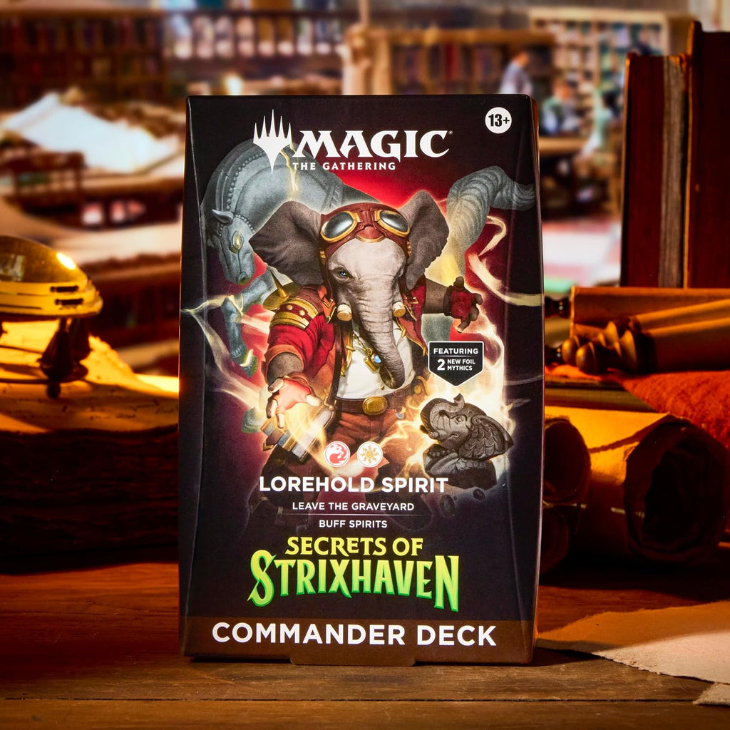 Magic: the Gathering Secrets of Strixhaven Commander Deck - Lorehold Spirit (100-Card Deck, Deck Box + Accessories)