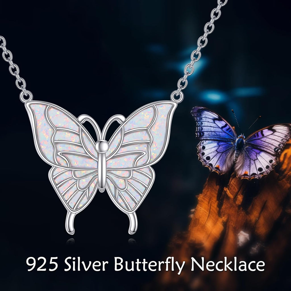 Phoenix/Yorkie/Dragonfly/Penguin/Corgi/Dog/Butterfly/Highland Cow/Duck/Capybara/Starfish/Panda/Raccoon/Bee/Black Cat/Elephant/Pig/Raven/Chicken Sterling Silver Necklace Animals Jewelry Gifts for Women