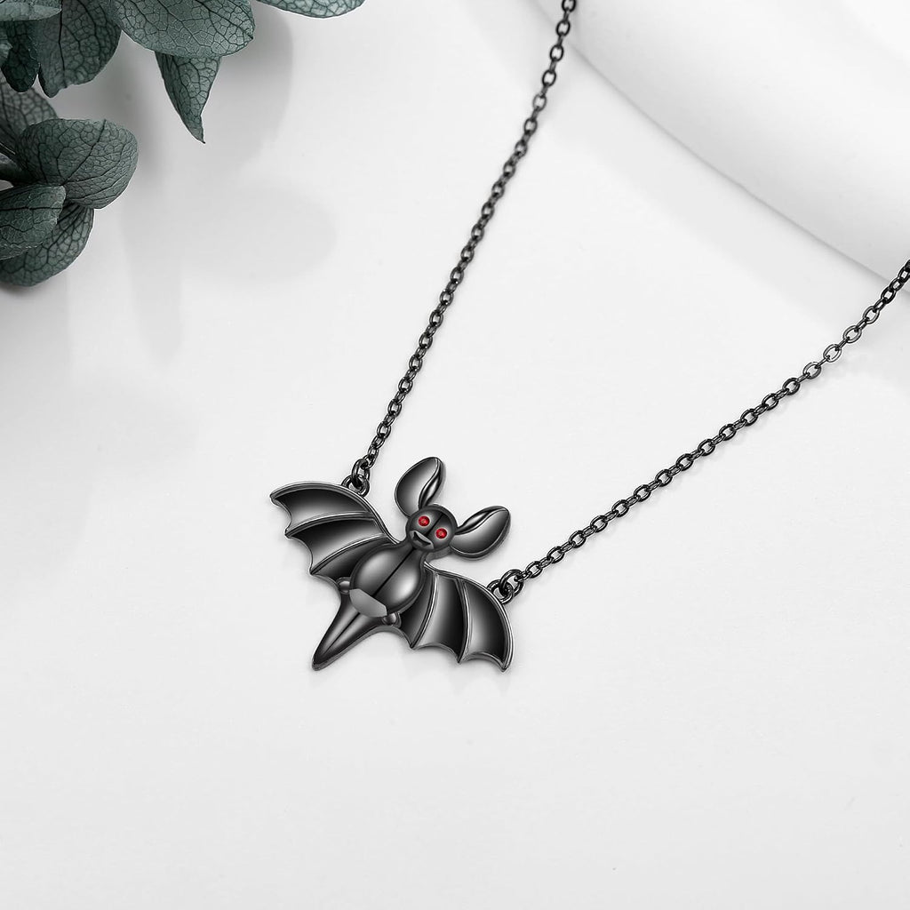 Horse/Axolotl/Fox/Bunny/Cow/Highland Cow/Giraffe/Dragonfly/Butterfly/Bat/Penguin/Snowflake Reindeer Necklace Sterling Silver Animal Pendant Necklace Jewelry for Women Girls Animal Lover