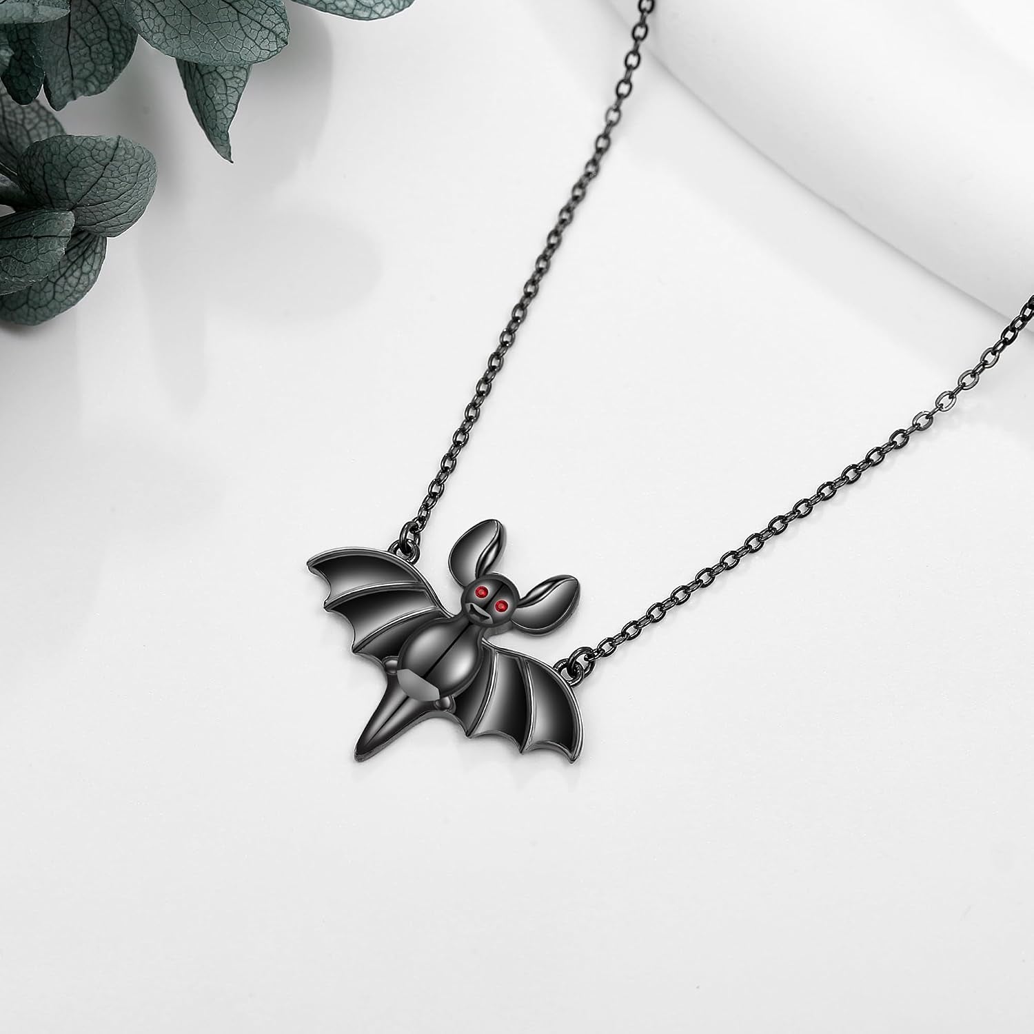 Horse/Axolotl/Fox/Bunny/Cow/Highland Cow/Giraffe/Dragonfly/Butterfly/Bat/Penguin/Snowflake Reindeer Necklace Sterling Silver Animal Pendant Necklace Jewelry for Women Girls Animal Lover