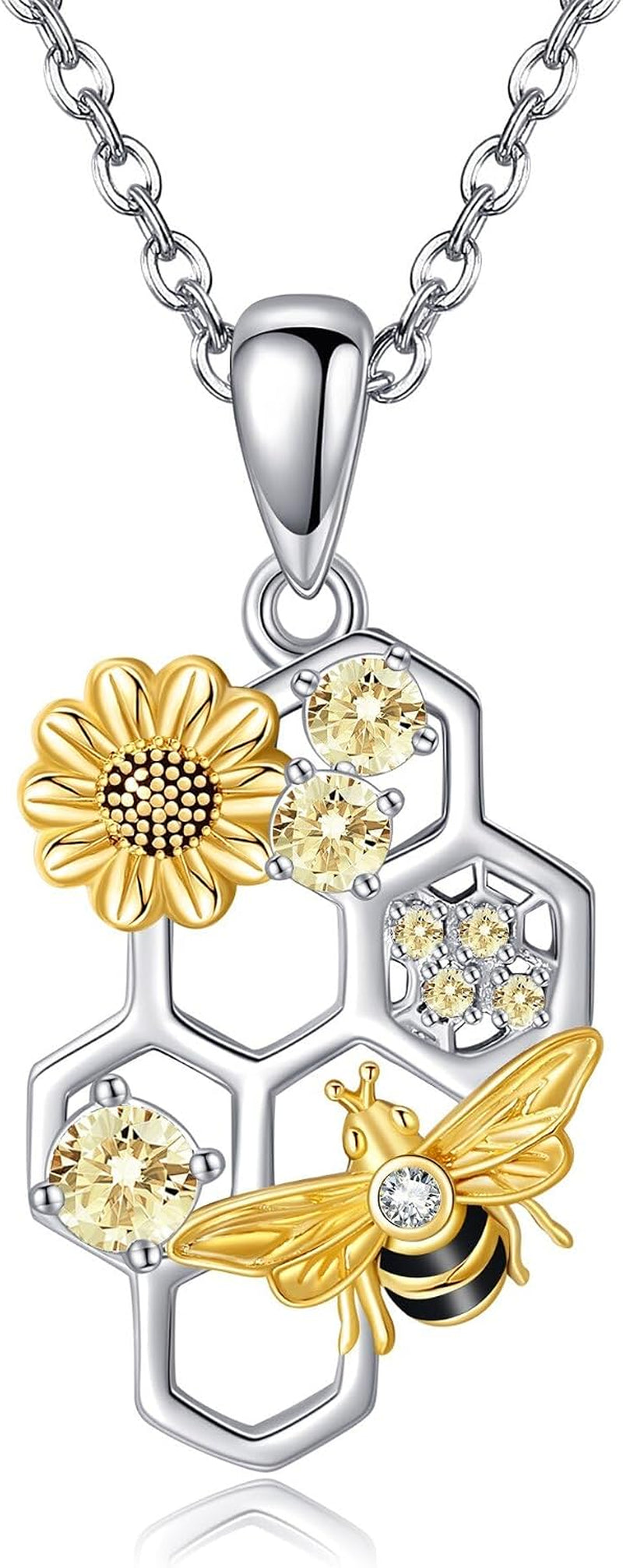 Phoenix/Yorkie/Dragonfly/Penguin/Corgi/Dog/Butterfly/Highland Cow/Duck/Capybara/Starfish/Panda/Raccoon/Bee/Black Cat/Elephant/Pig/Raven/Chicken Sterling Silver Necklace Animals Jewelry Gifts for Women