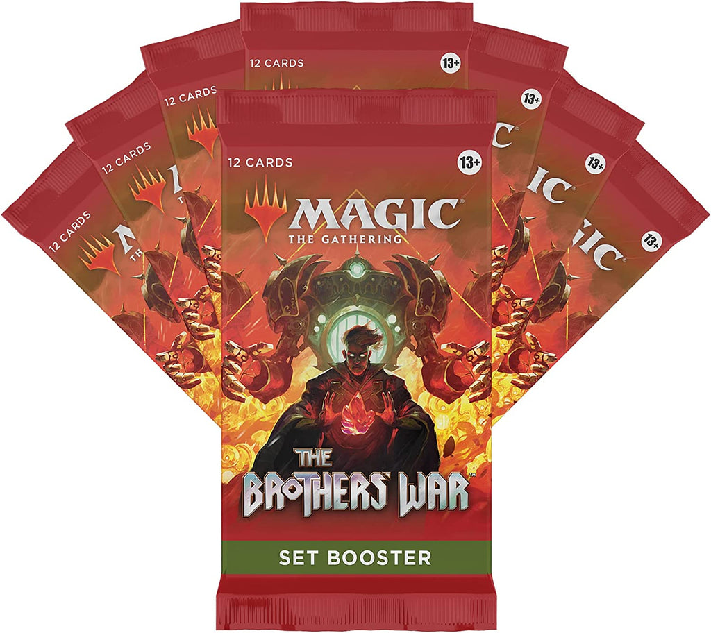 Magic: the Gathering the Brothers War Bundle | Transformers Card, 8 Set Boosters, and Accessories