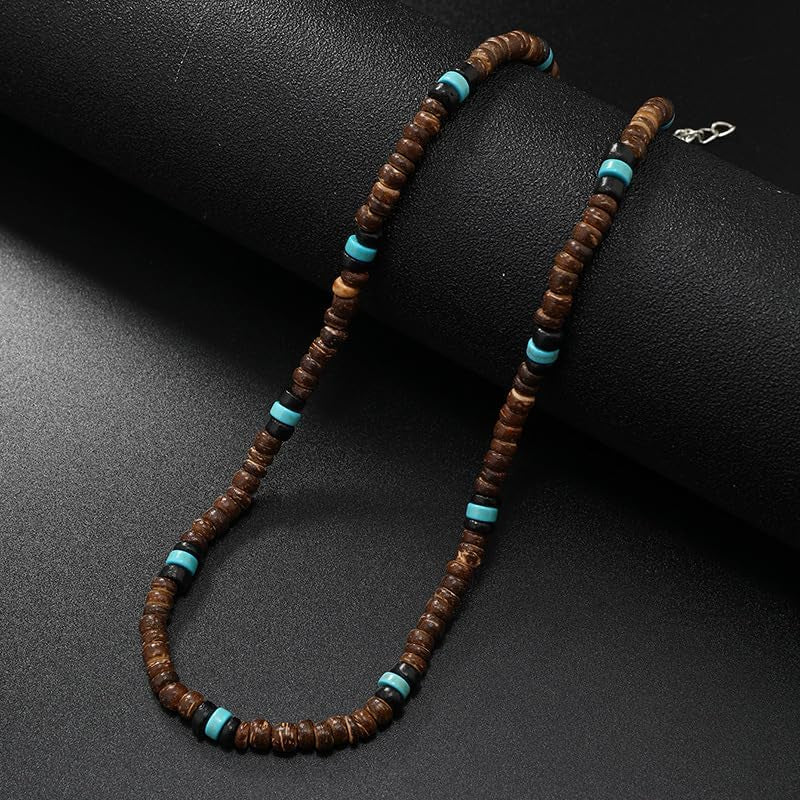 Puka Shell Beaded Necklace Men Summer Surfer Seed Necklace Seashell Beads Necklace for Women Beach Necklace for Men Beach Jewelry