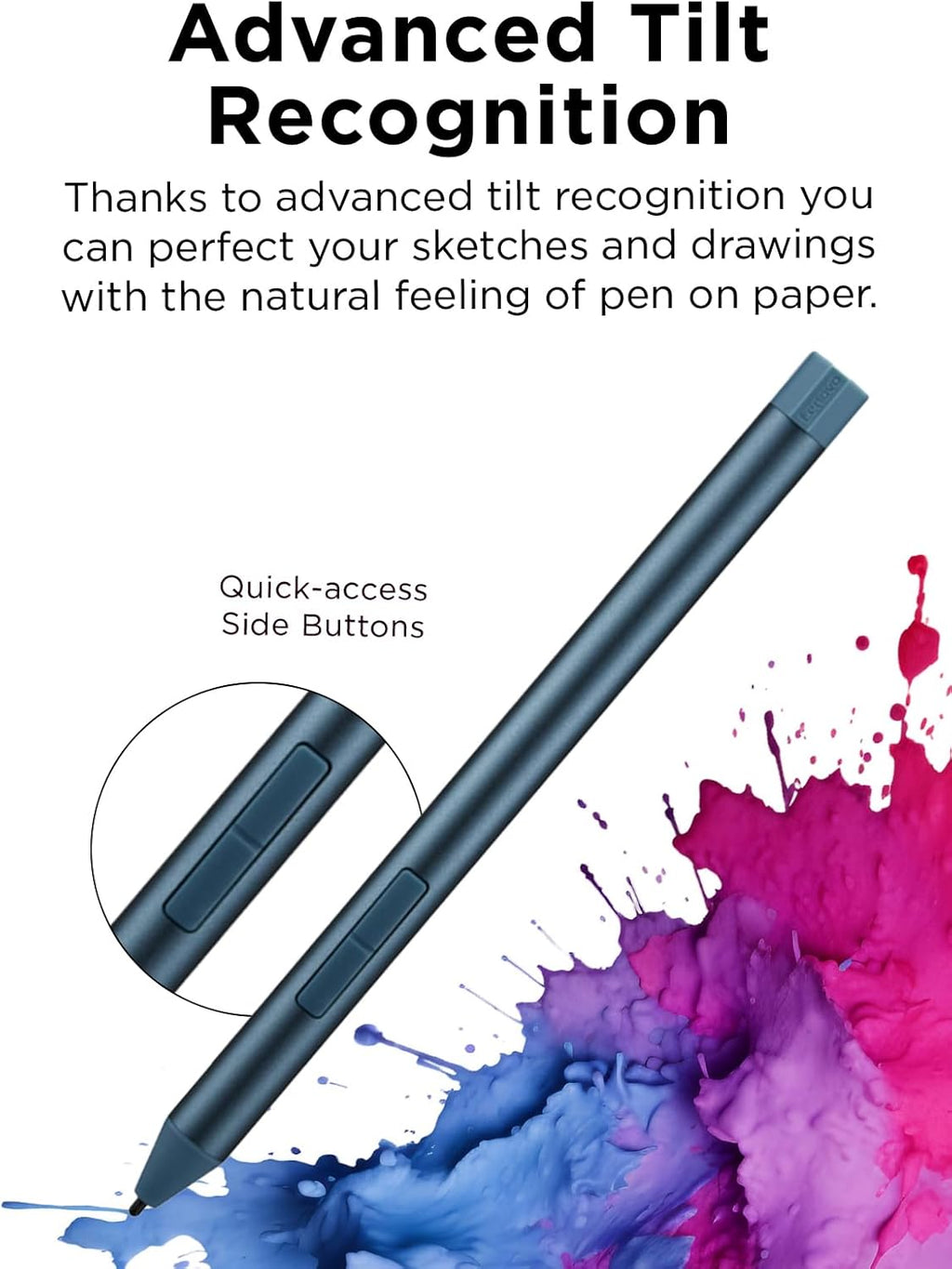 Digital Pen 3 for Laptops, Supports Multiple Protocols, Advanced Tilt Recognition, Tidal Teal