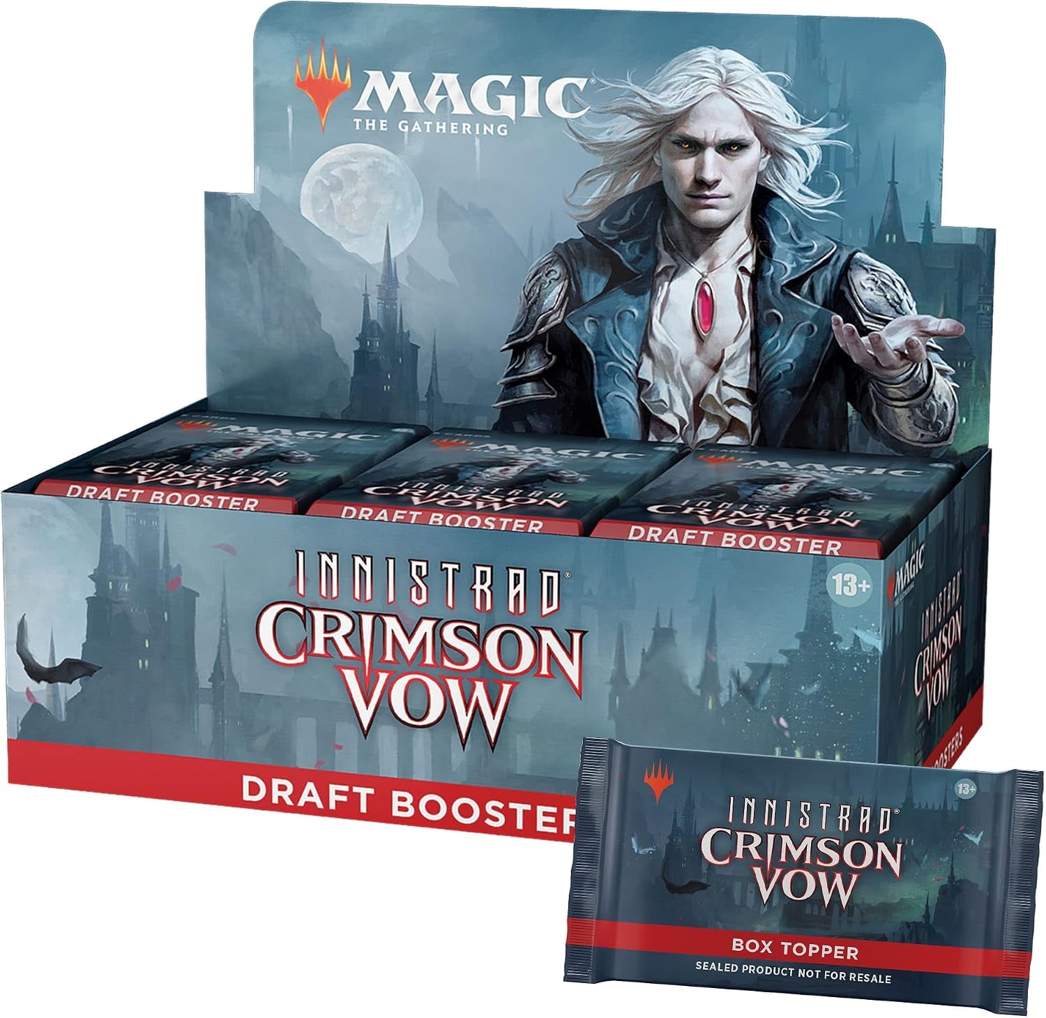 Magic: the Gathering Innistrad: Crimson Vow Draft Booster Box | 36 Packs + Dracula Box Topper (541 Magic Cards)
