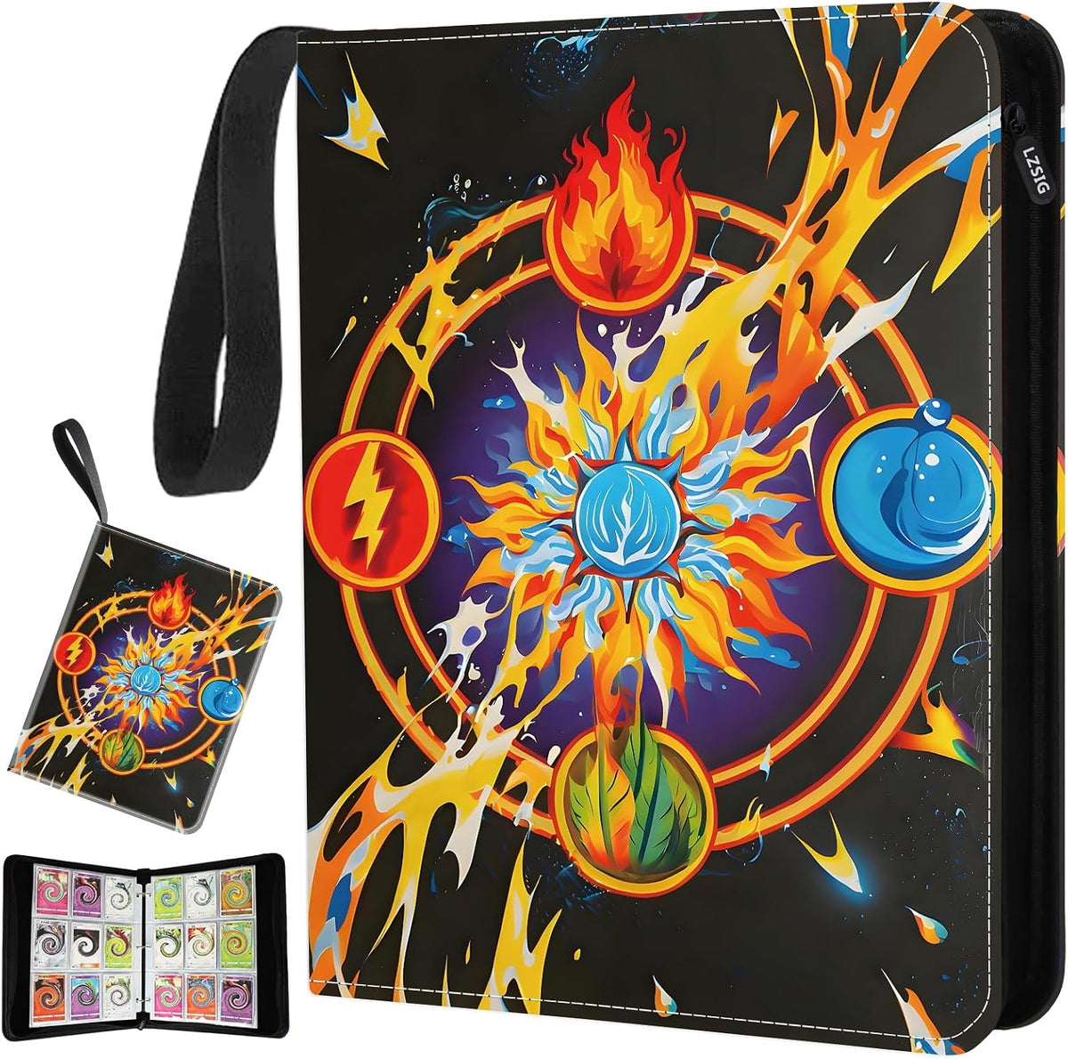 9-Pocket Card Binder for Pokemon Cards - Can Hold 1008 Cards