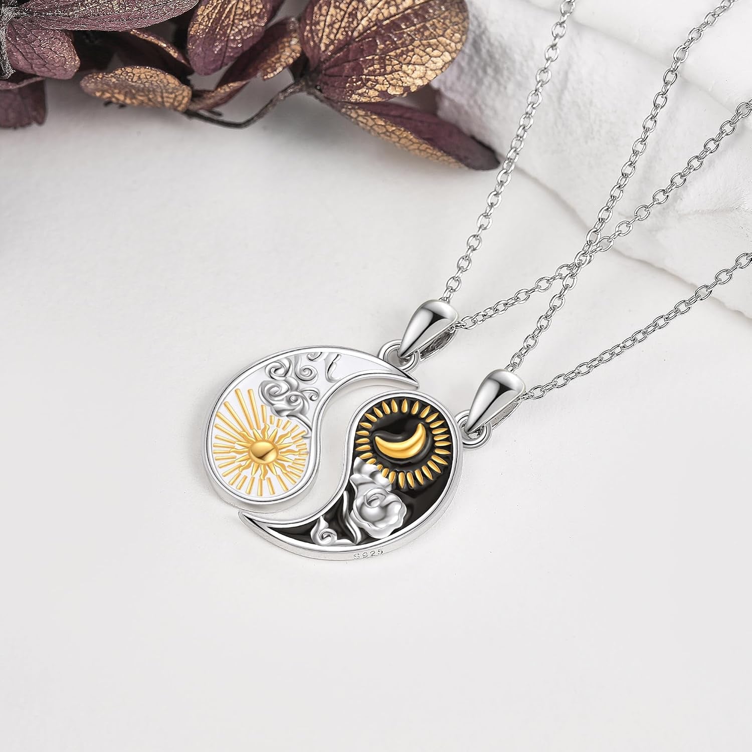 Star of David/Celtic Cross/Matching Couples/Music Note/Horseshoe Pendant Necklace S925 Sterling Silver Jewelry Gifts for Women Girls