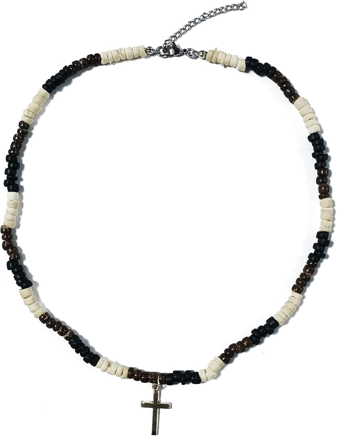 Puka Shell Beaded Necklace Men Summer Surfer Seed Necklace Seashell Beads Necklace for Women Beach Necklace for Men Beach Jewelry